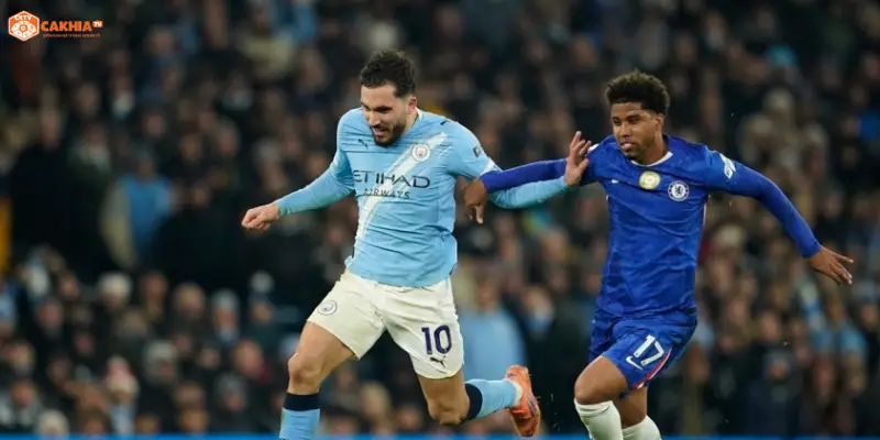 Erling Haaland và Manchester City trong trận Chelsea vs Manchester City